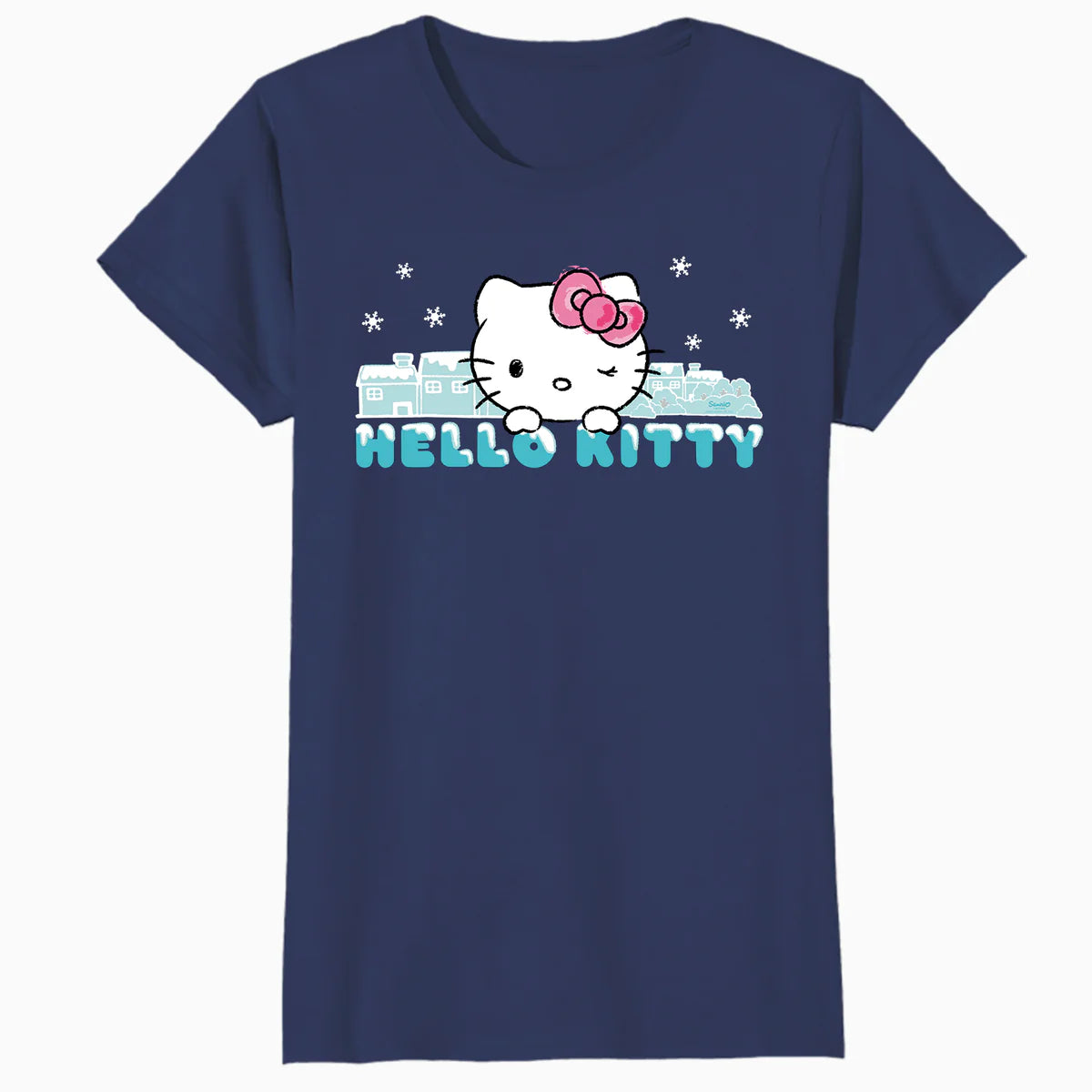 Hello Kitty Charmmy Winter Wonderland Logo Friends Classic Official Women's T-Shirt