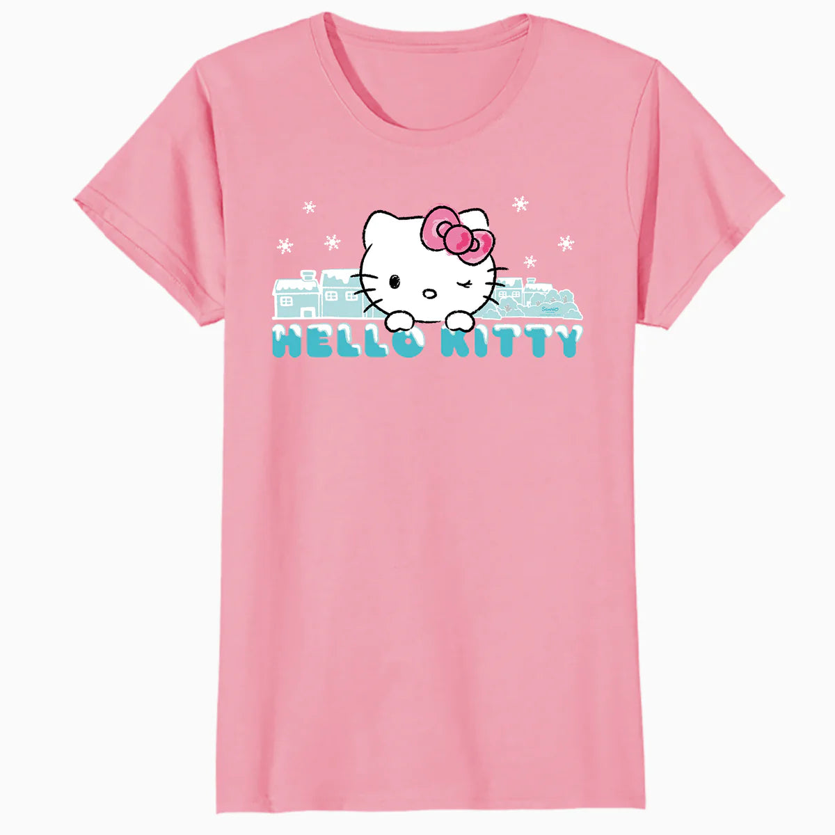 Hello Kitty Charmmy Winter Wonderland Logo Friends Classic Official Women's T-Shirt