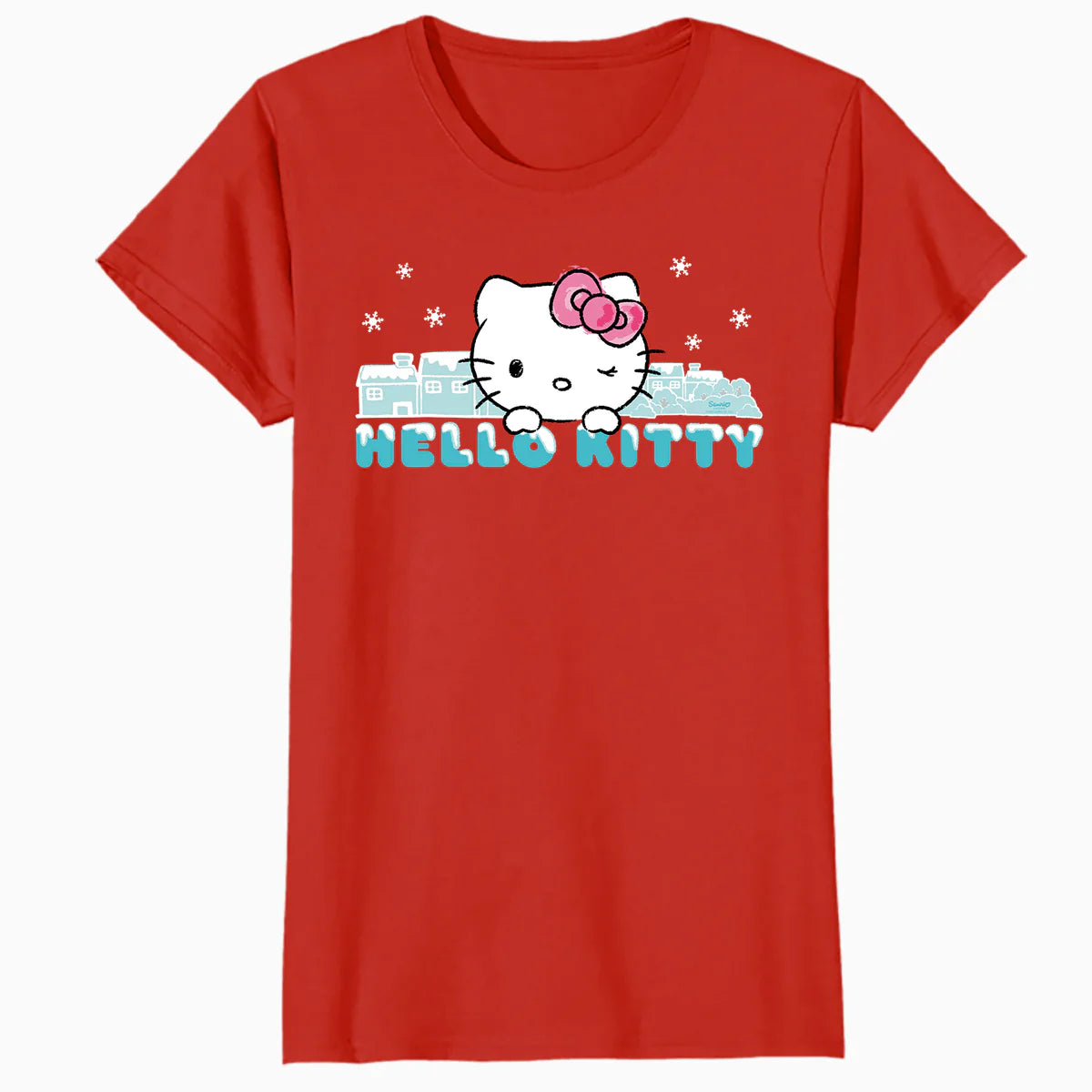 Hello Kitty Charmmy Winter Wonderland Logo Friends Classic Official Women's T-Shirt