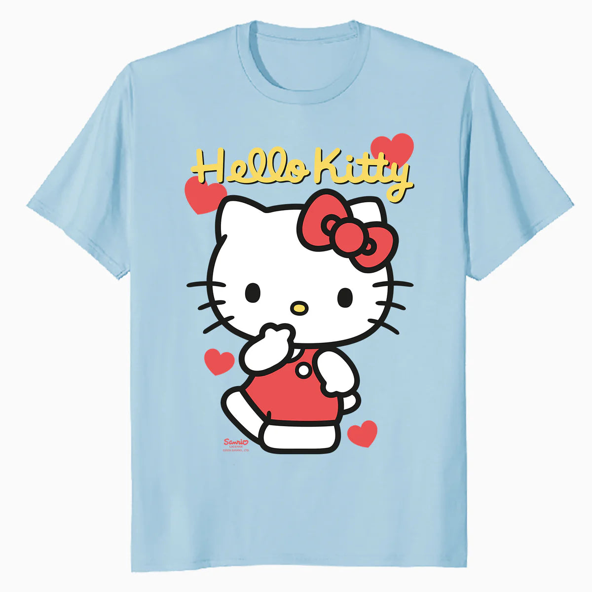Hello Kitty Cheeky Valentines Sweet Cute Love Pose Classic Official Men's T-Shirt