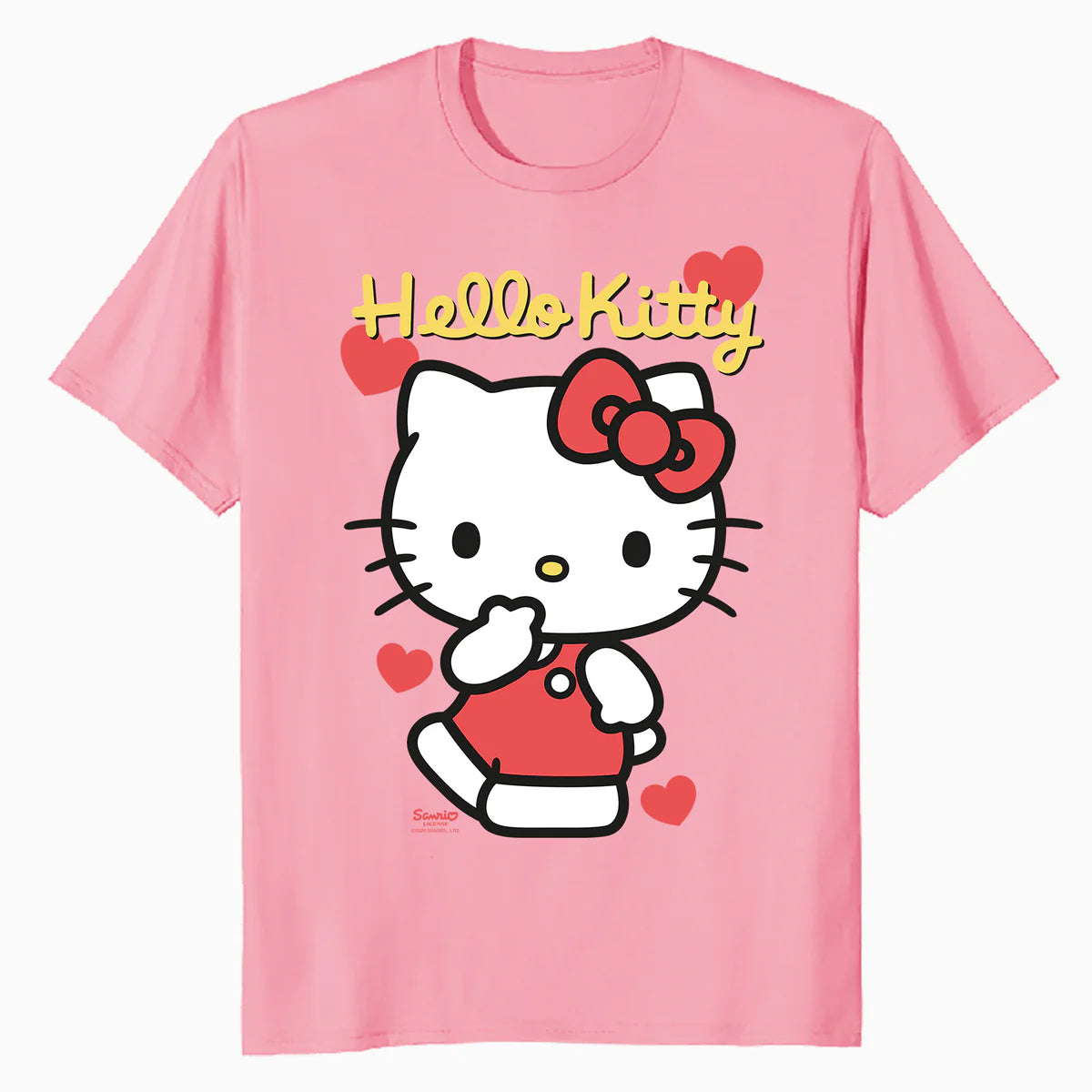 Hello Kitty Cheeky Valentines Sweet Cute Love Pose Classic Official Men's T-Shirt