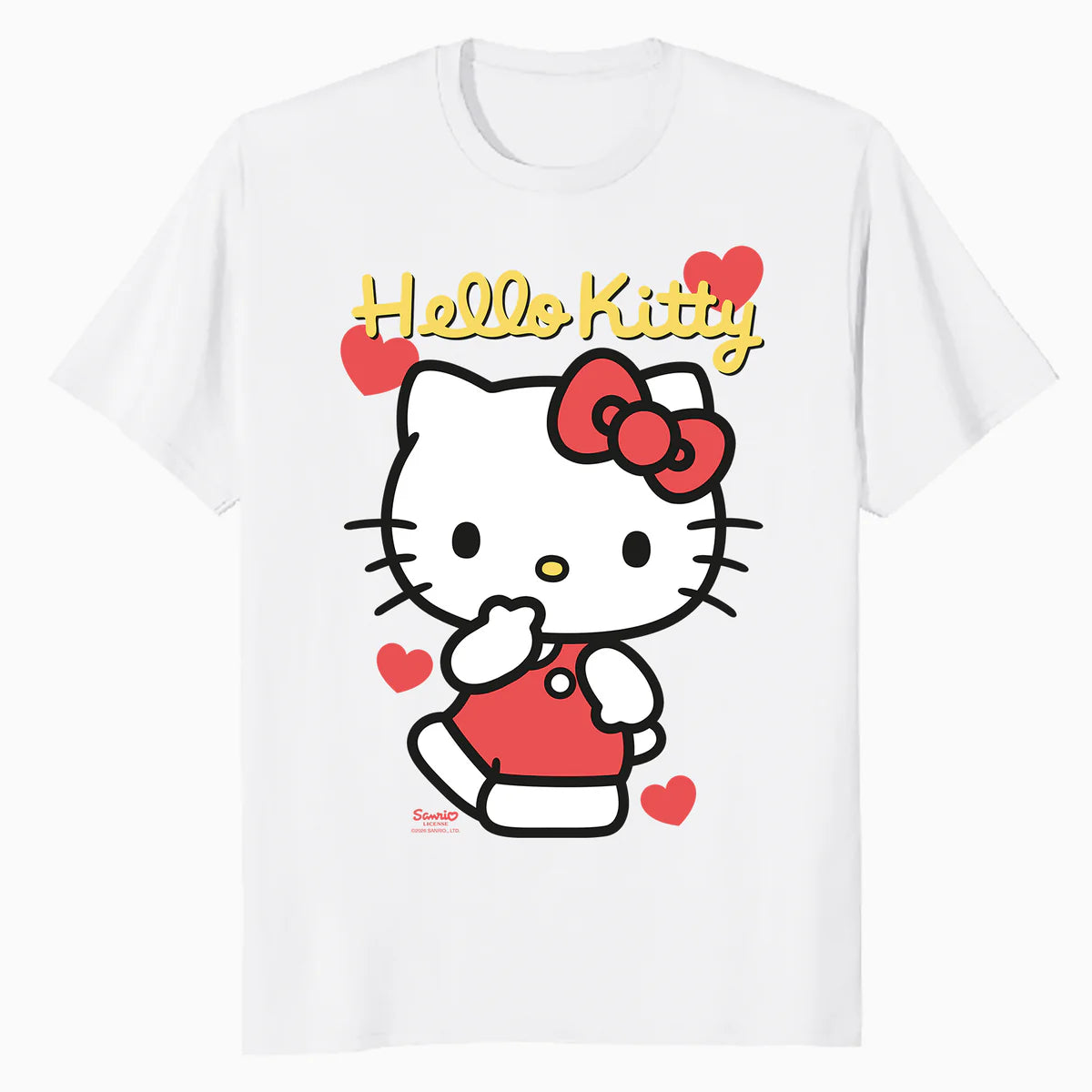 Hello Kitty Cheeky Valentines Sweet Cute Love Pose Classic Official Men's T-Shirt