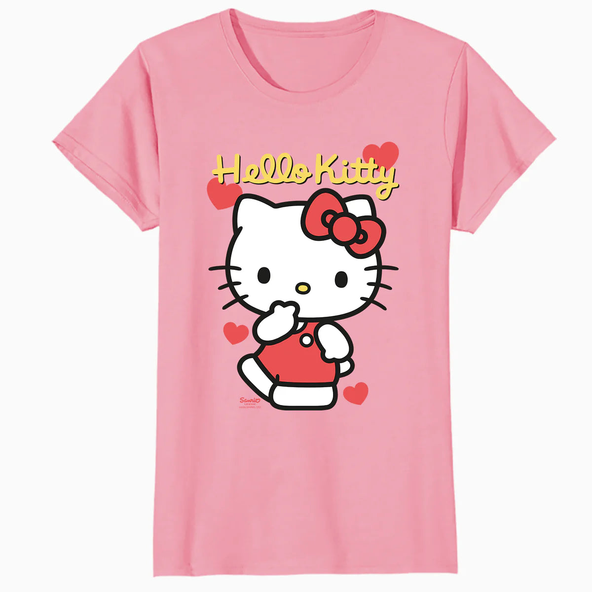 Hello Kitty Cheeky Valentines Sweet Cute Love Pose Classic Official Women's T-Shirt
