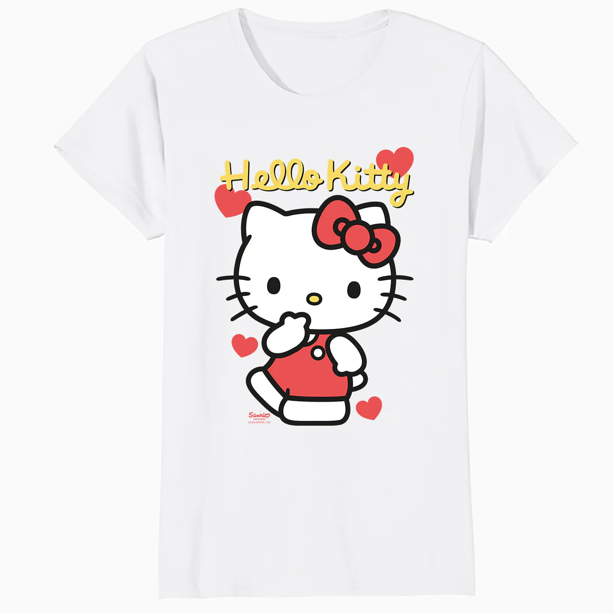 Hello Kitty Cheeky Valentines Sweet Cute Love Pose Classic Official Women's T-Shirt