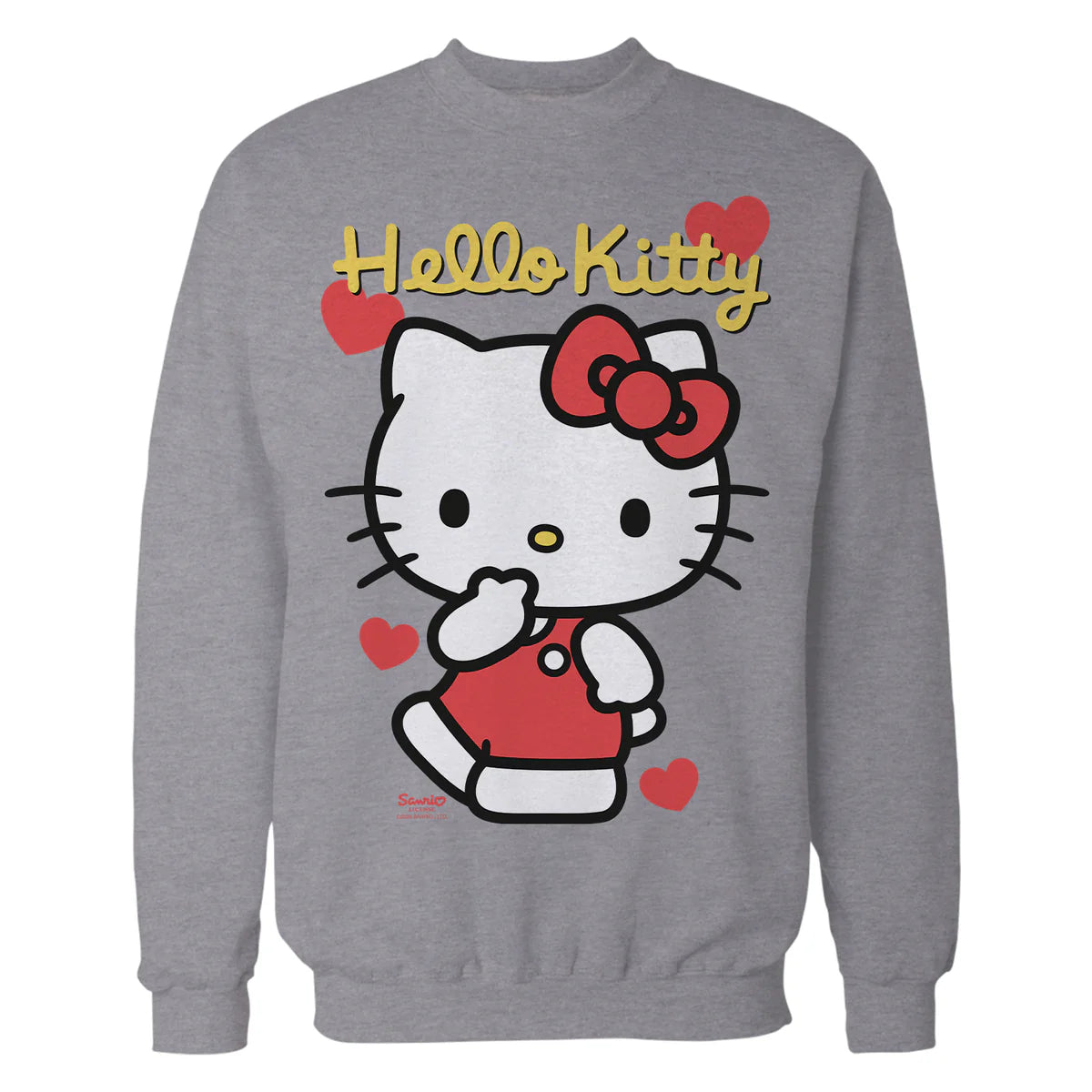Hello Kitty Cheeky Valentines Sweet Cute Love Pose Classic Official Sweatshirt