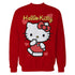 Hello Kitty Cheeky Valentines Sweet Cute Love Pose Classic Official Sweatshirt