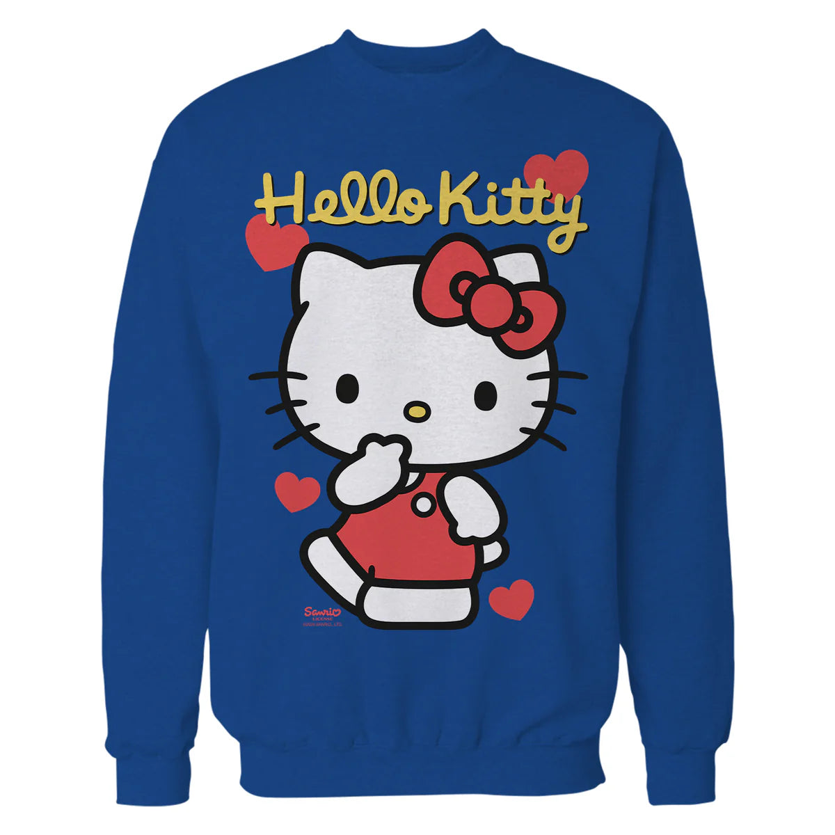 Hello Kitty Cheeky Valentines Sweet Cute Love Pose Classic Official Sweatshirt