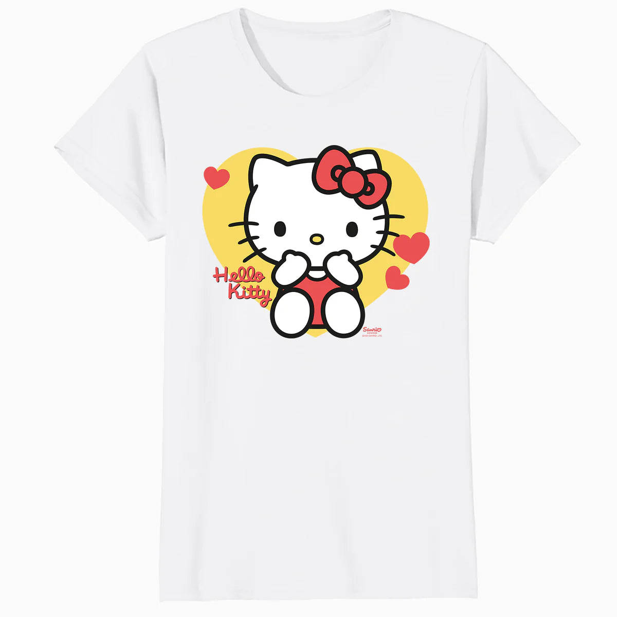 Hello Kitty Cheeky Valentines Sweet Cute Love XOXO Classic Official Women's T-Shirt