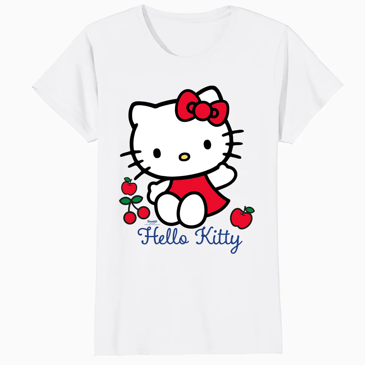 Hello Kitty Cherry Bow Sweet Cute Friends XOXO Pose Classic Official Women's T-Shirt