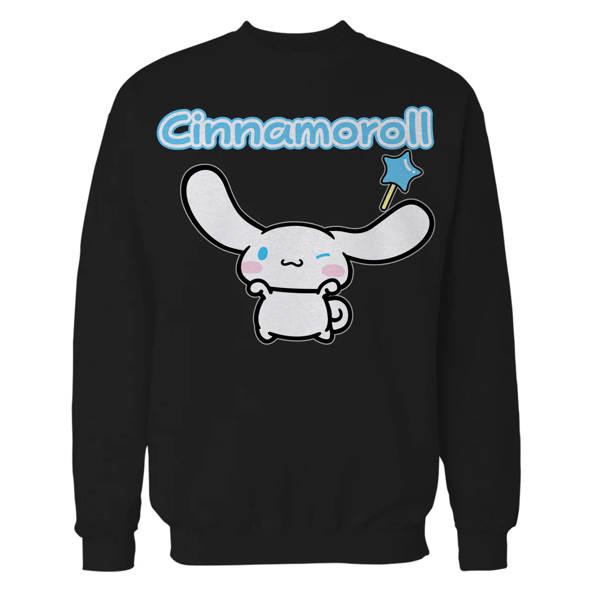 Hello Kitty Cinnamoroll Pose XOXO Cute Fun Wand Classic Logo Official Sweatshirt