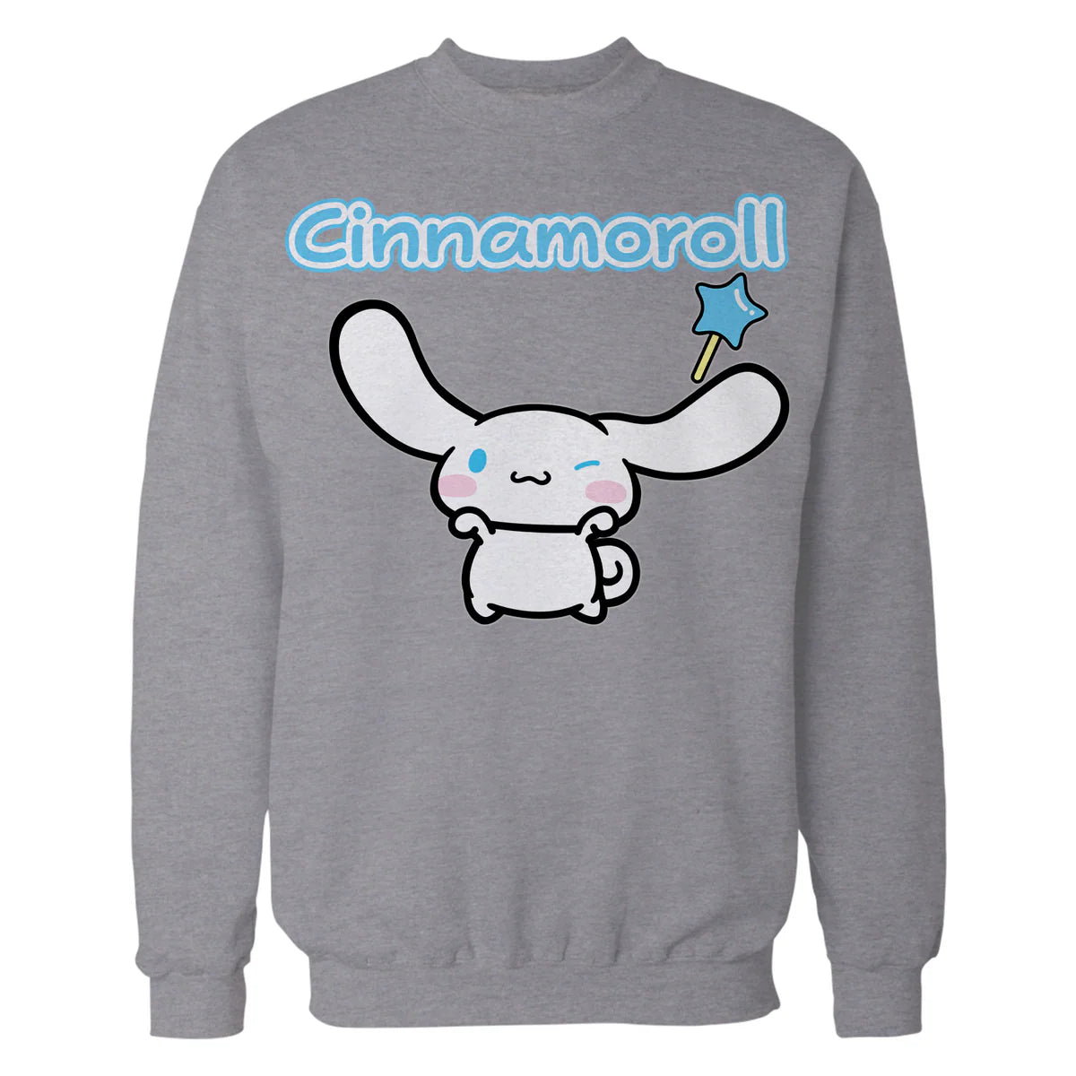 Hello Kitty Cinnamoroll Pose XOXO Cute Fun Wand Classic Logo Official Sweatshirt