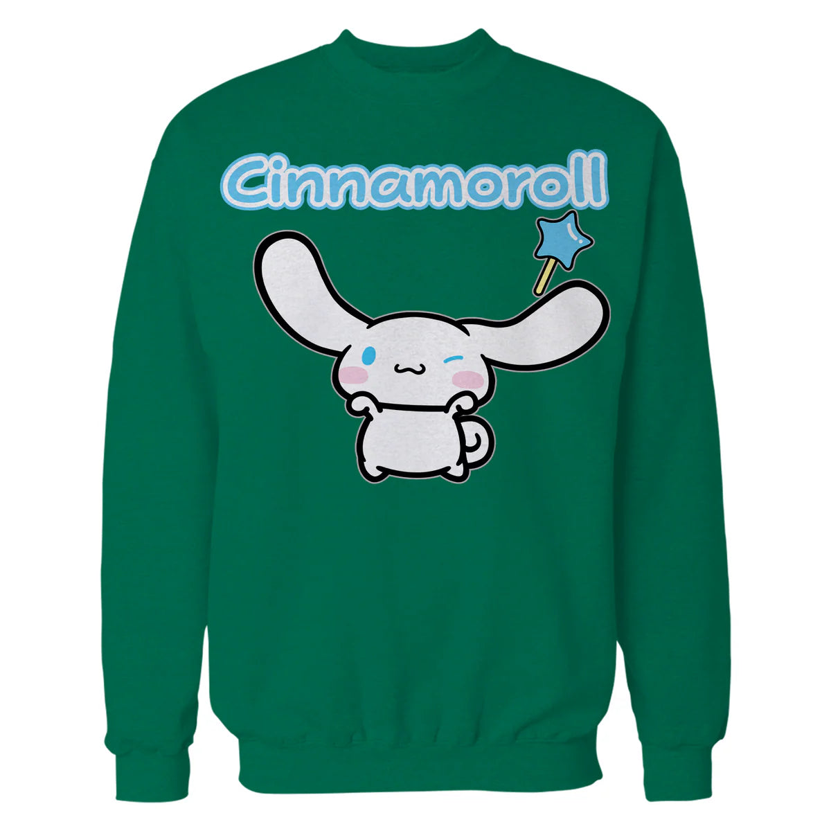 Hello Kitty Cinnamoroll Pose XOXO Cute Fun Wand Classic Logo Official Sweatshirt