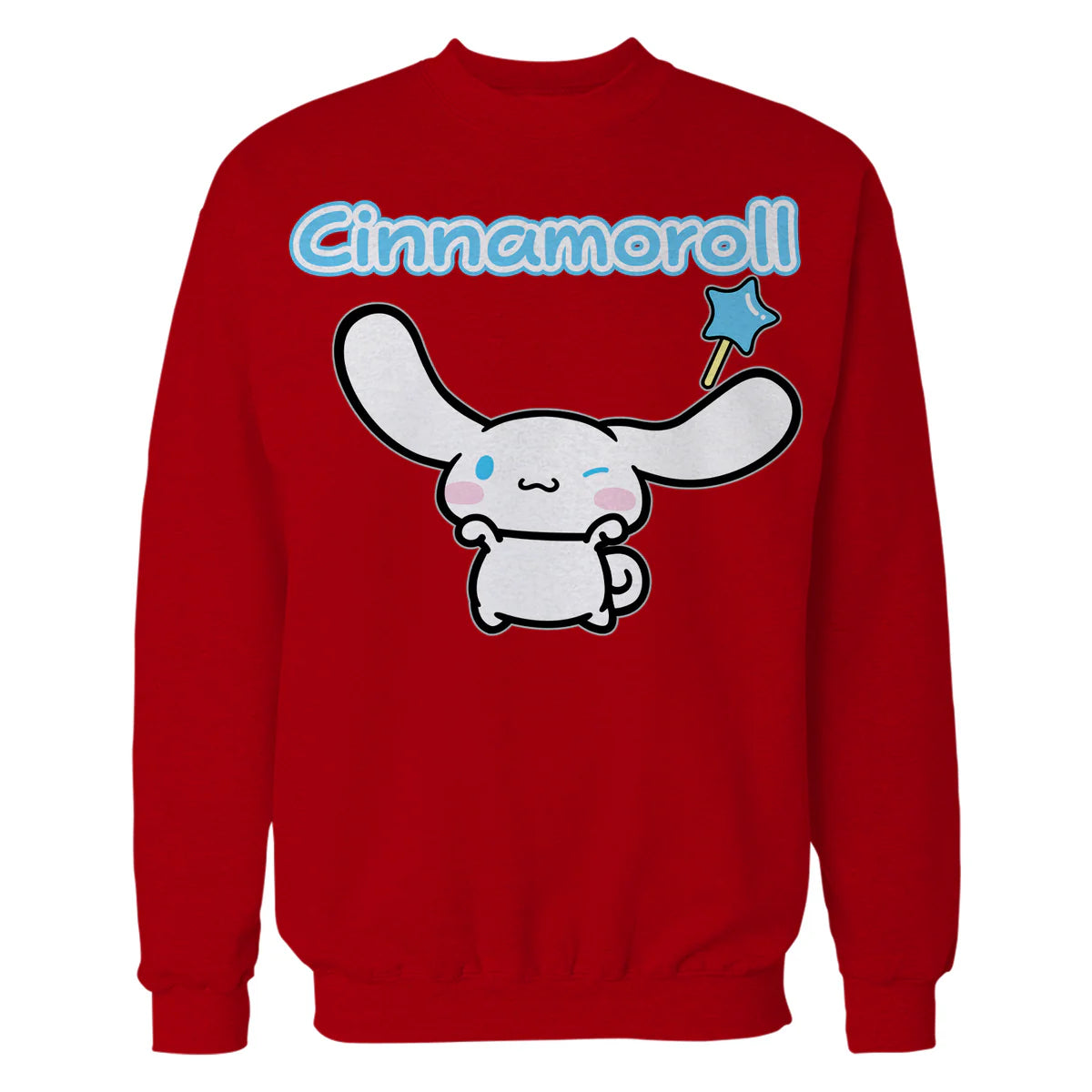 Hello Kitty Cinnamoroll Pose XOXO Cute Fun Wand Classic Logo Official Sweatshirt