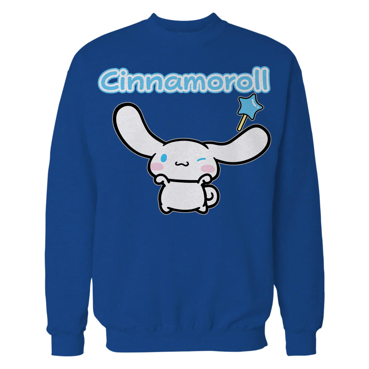 Hello Kitty Cinnamoroll Pose XOXO Cute Fun Wand Classic Logo Official Sweatshirt