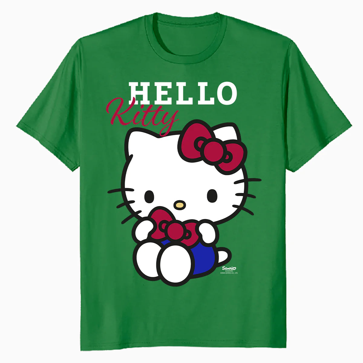 Hello Kitty College School Team Fun Sweet Cute Pose Classic Official Men's T-Shirt