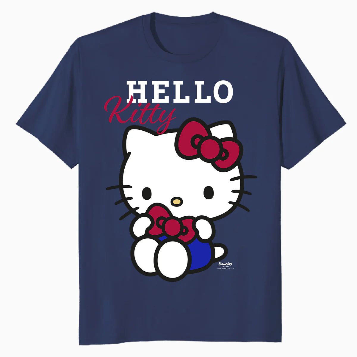 Hello Kitty College School Team Fun Sweet Cute Pose Classic Official Men's T-Shirt