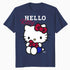 Hello Kitty College School Team Fun Sweet Cute Pose Classic Official Men's T-Shirt