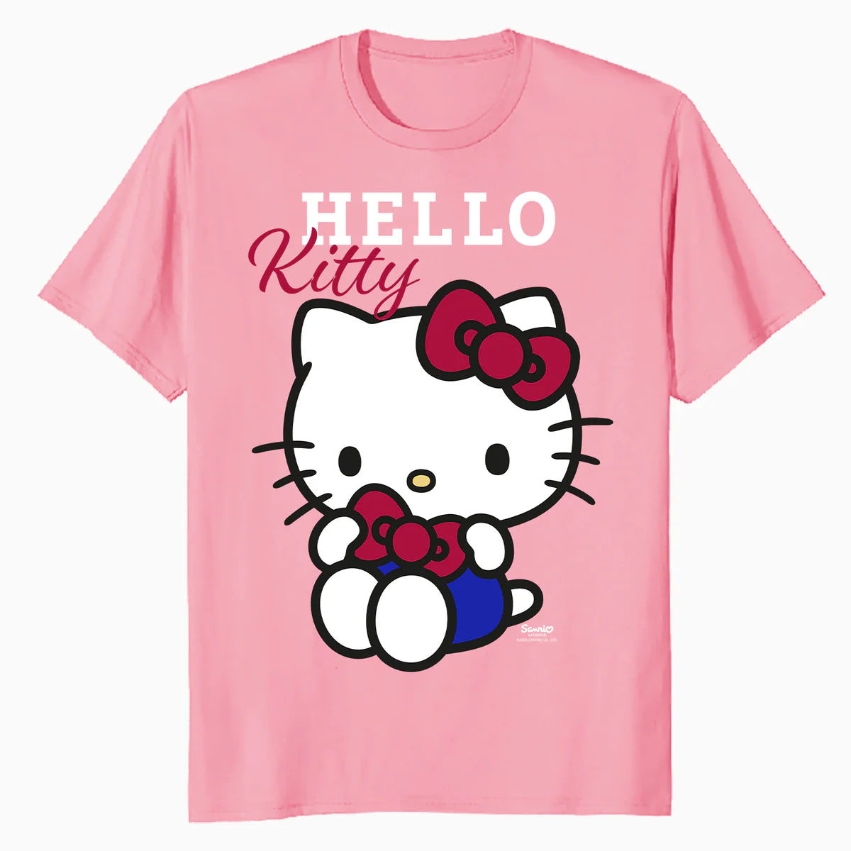 Hello Kitty College School Team Fun Sweet Cute Pose Classic Official Men's T-Shirt