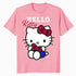 Hello Kitty College School Team Fun Sweet Cute Pose Classic Official Men's T-Shirt