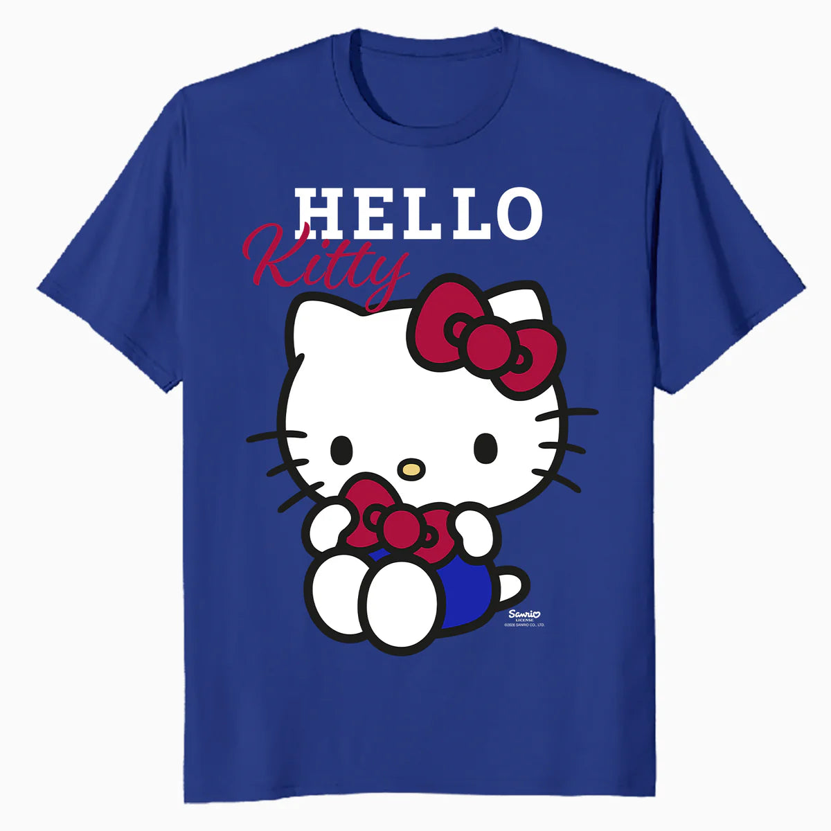 Hello Kitty College School Team Fun Sweet Cute Pose Classic Official Men's T-Shirt