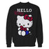 Hello Kitty College School Team Fun Sweet Cute Pose Classic Official Sweatshirt