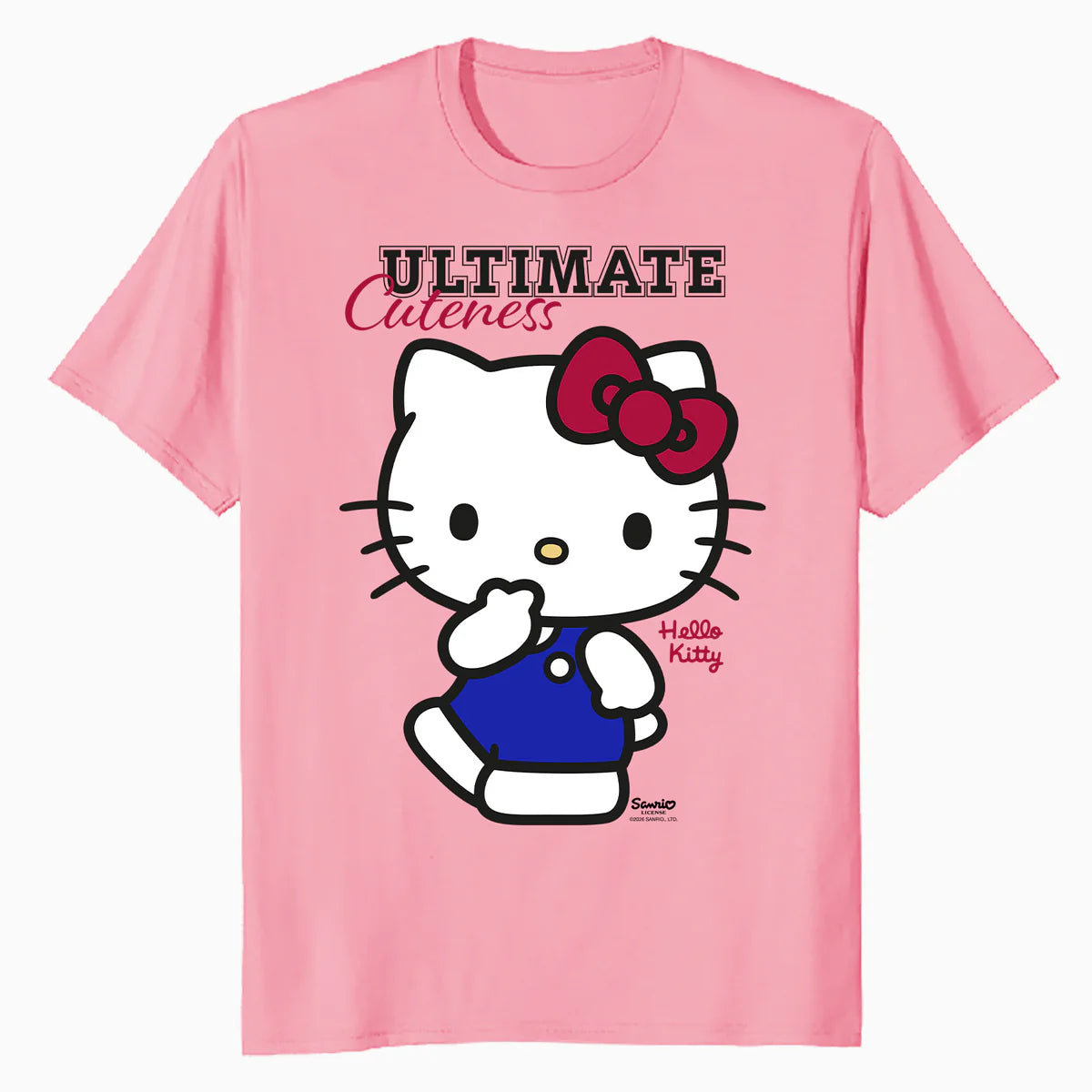Hello Kitty College Sport Sweet Cute Character Pose Classic Official Men's T-Shirt