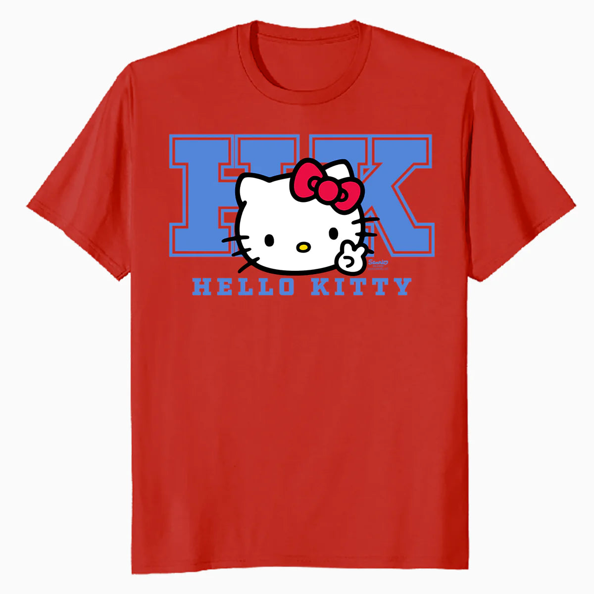 Hello Kitty College Stencil Sport Team Friendship Classic Official Men's T-Shirt