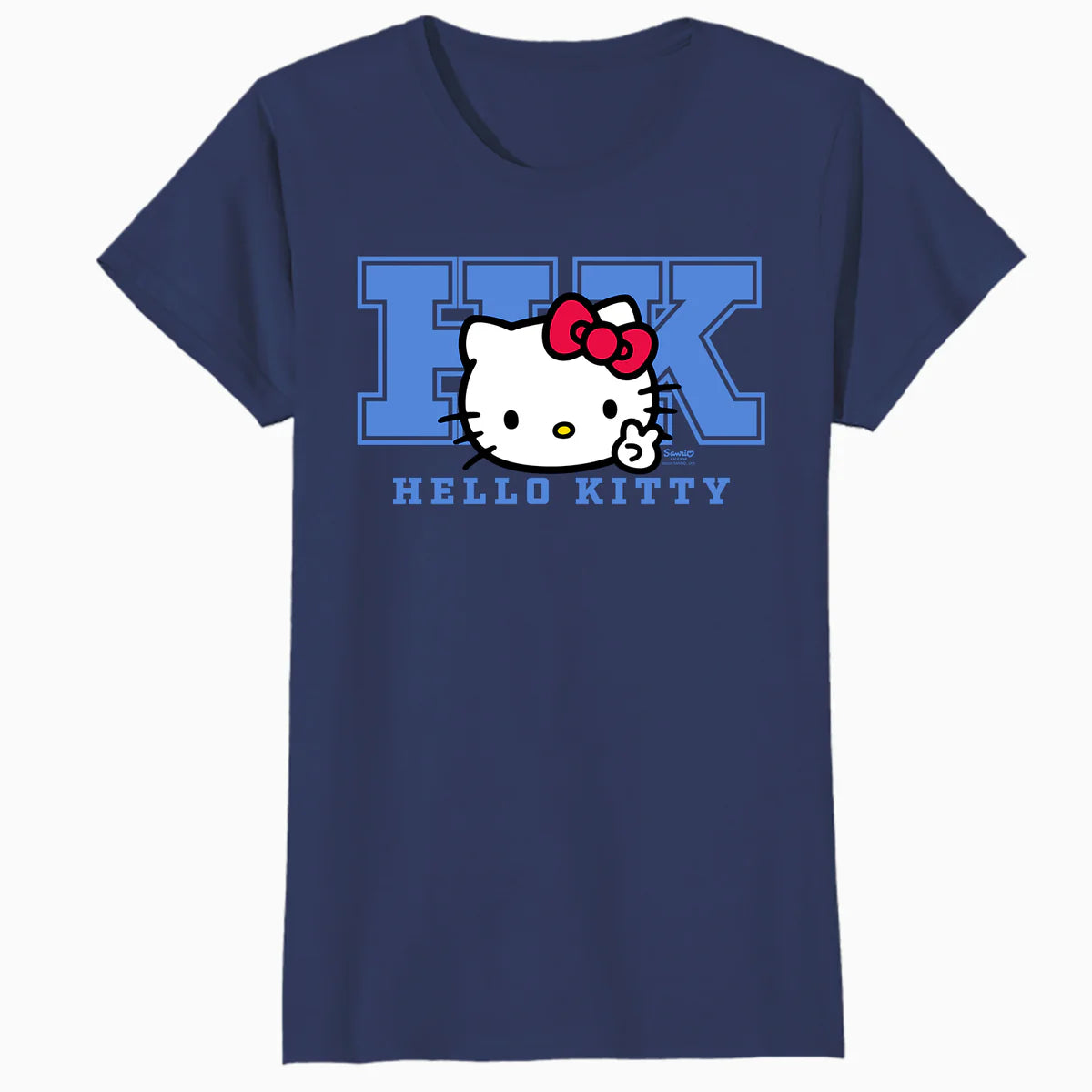 Hello Kitty College Stencil Sport Team Friendship Classic Official Women's T-Shirt