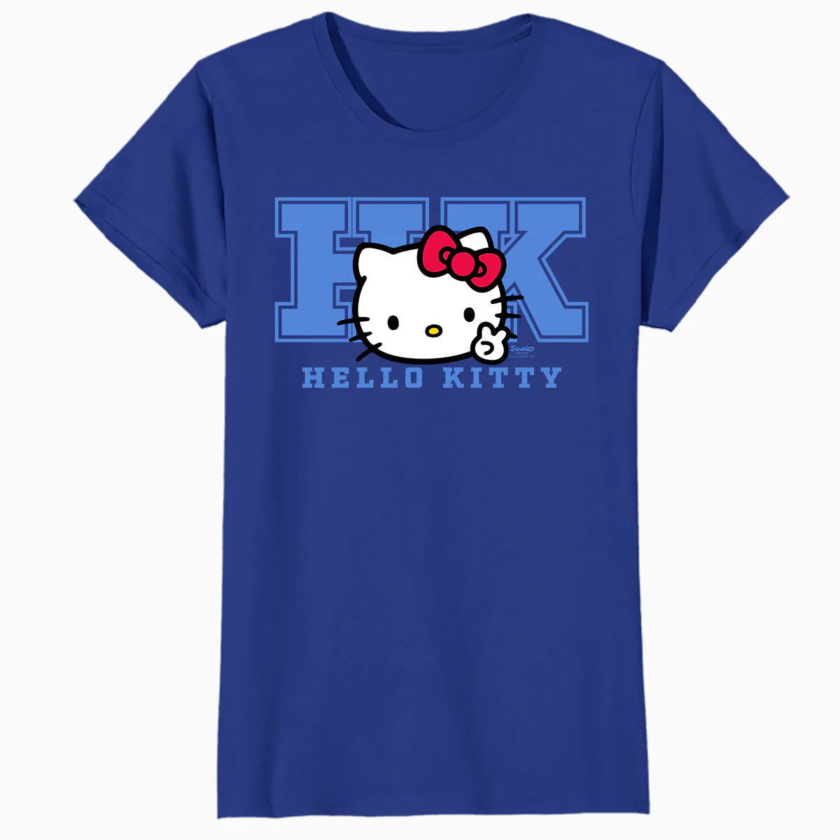Hello Kitty College Stencil Sport Team Friendship Classic Official Women's T-Shirt
