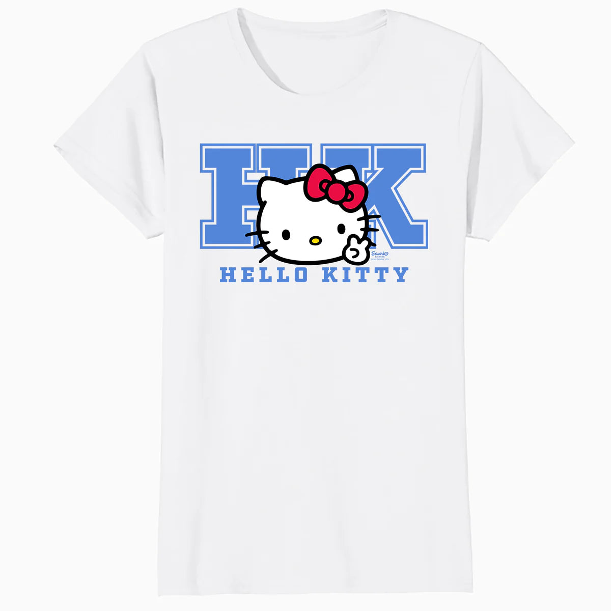 Hello Kitty College Stencil Sport Team Friendship Classic Official Women's T-Shirt