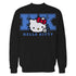 Hello Kitty College Stencil Sport Team Friendship Classic Official Sweatshirt