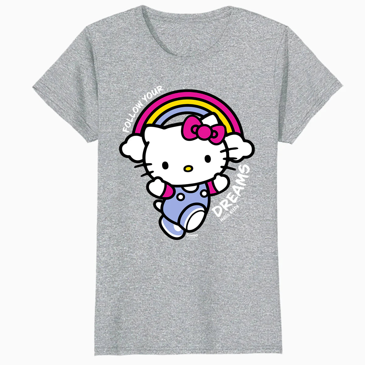 Hello Kitty Cool Cute Girl Power Leader Dreamer XOXO Classic Official Women's SKINNY FIT T-Shirt