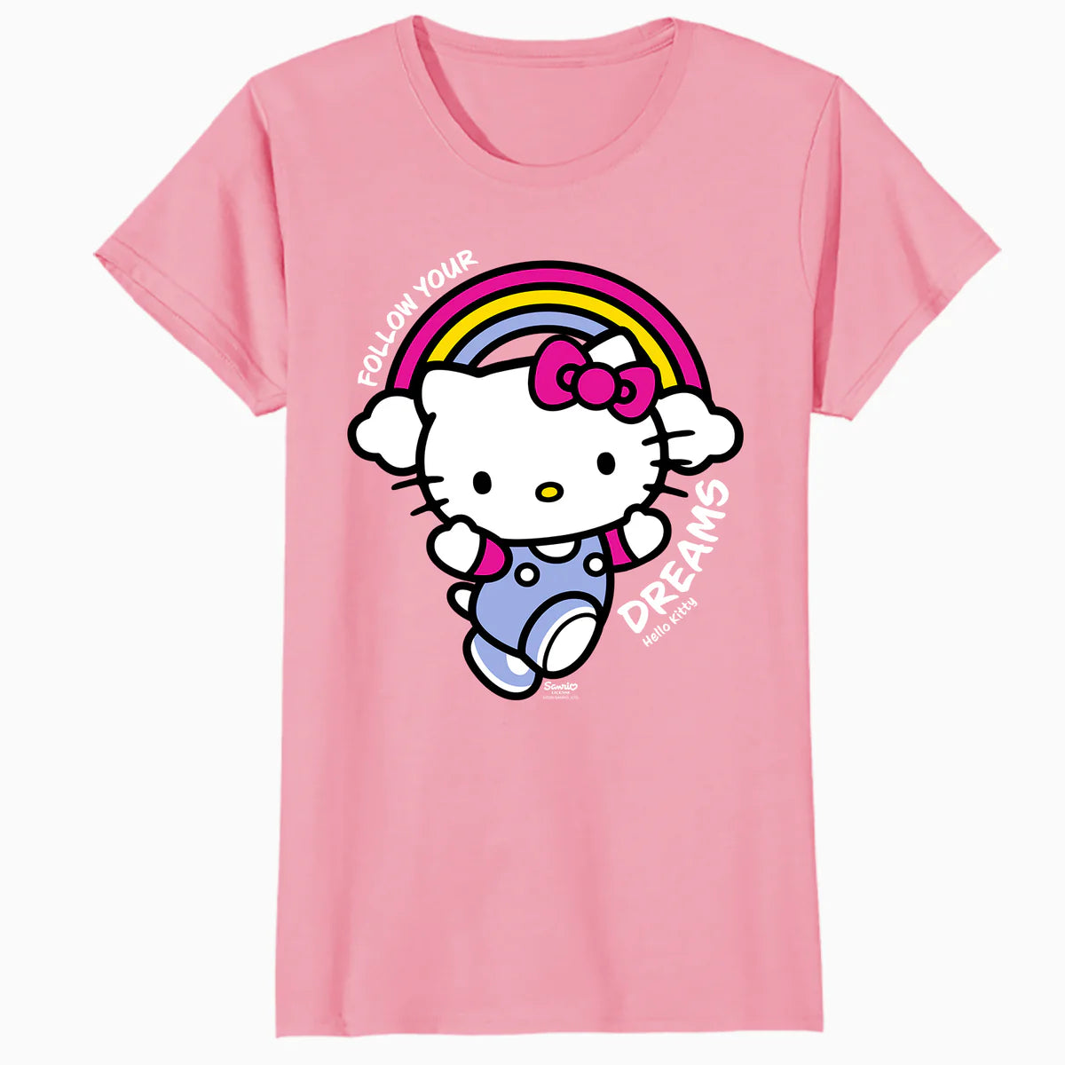 Hello Kitty Cool Cute Girl Power Leader Dreamer XOXO Classic Official Women's SKINNY FIT T-Shirt