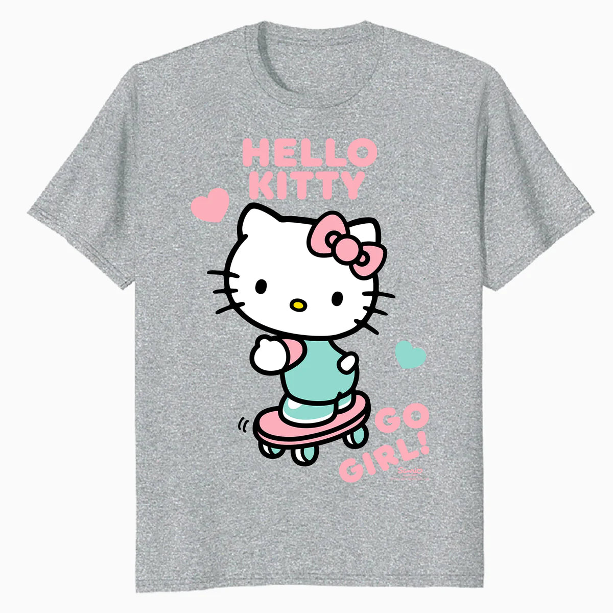 Hello Kitty Cool Cute Girl Power Skateboard Pro Fun Classic Official Men's T-Shirt