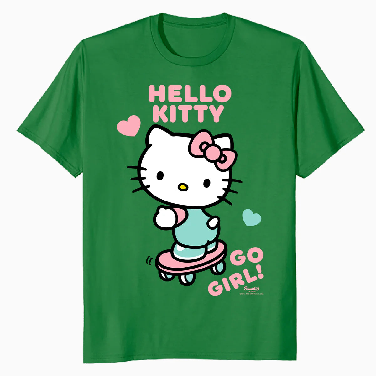 Hello Kitty Cool Cute Girl Power Skateboard Pro Fun Classic Official Men's T-Shirt