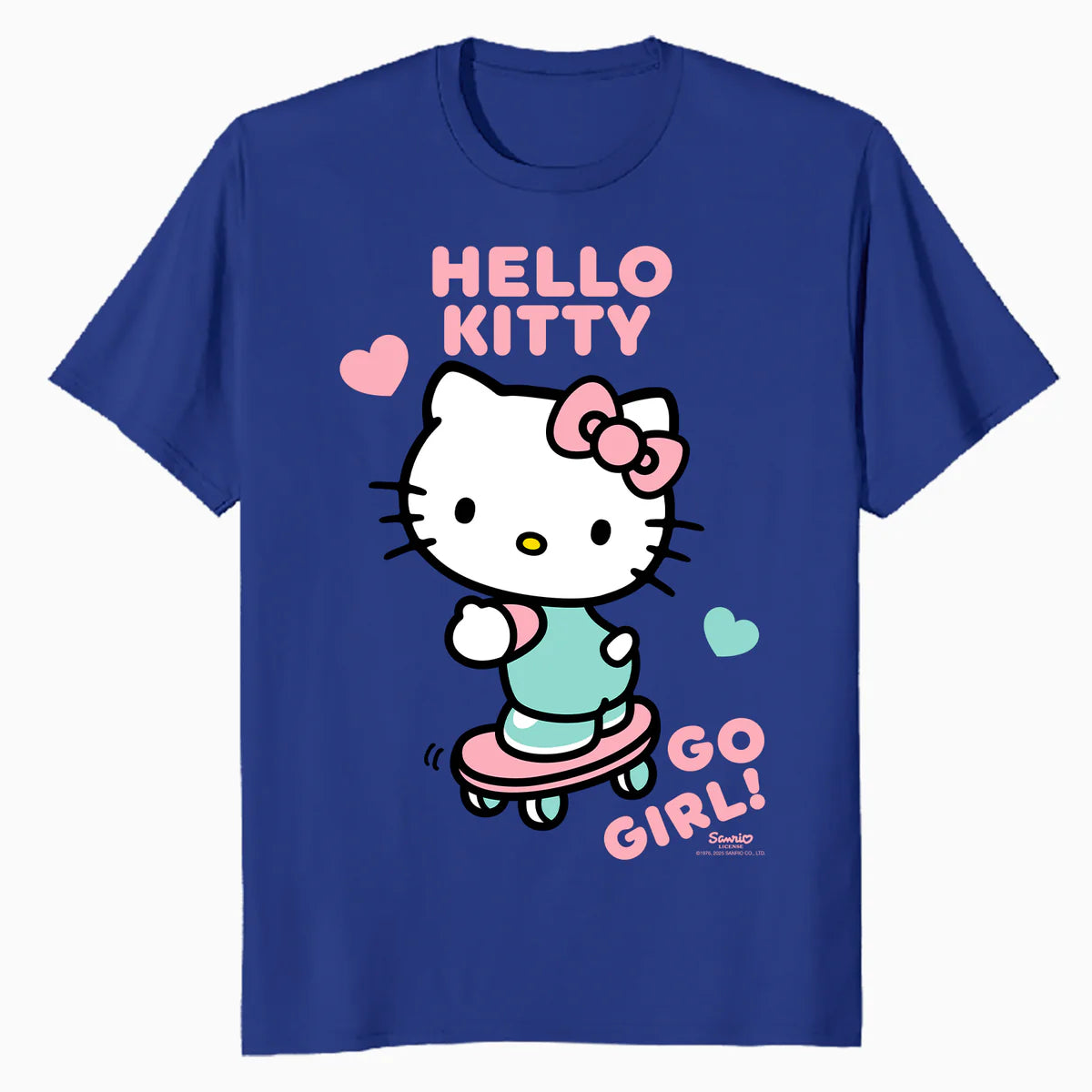 Hello Kitty Cool Cute Girl Power Skateboard Pro Fun Classic Official Men's T-Shirt