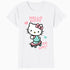 Hello Kitty Cool Cute Girl Power Skateboard Pro Fun Classic Official Women's SKINNY FIT T-Shirt
