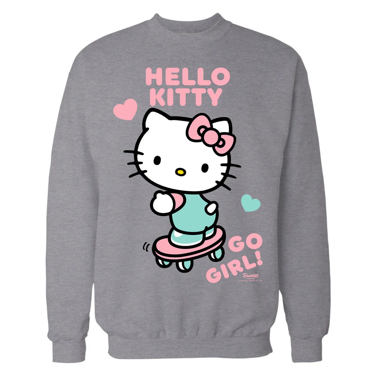 Hello Kitty Cool Cute Girl Power Skateboard Pro Fun Classic Official Sweatshirt