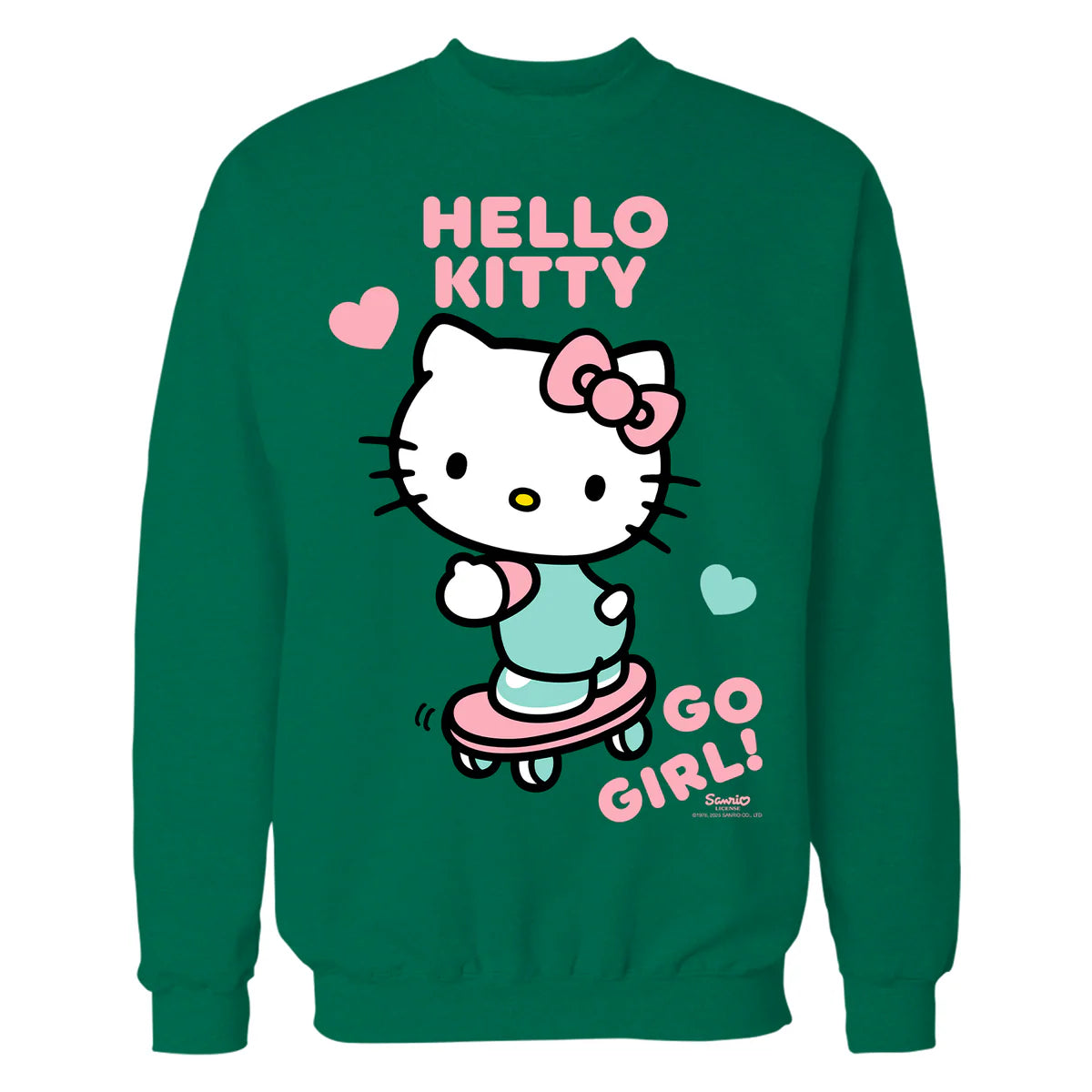Hello Kitty Cool Cute Girl Power Skateboard Pro Fun Classic Official Sweatshirt