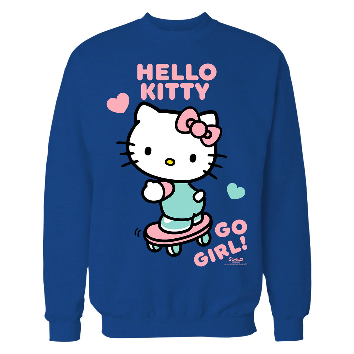 Hello Kitty Cool Cute Girl Power Skateboard Pro Fun Classic Official Sweatshirt
