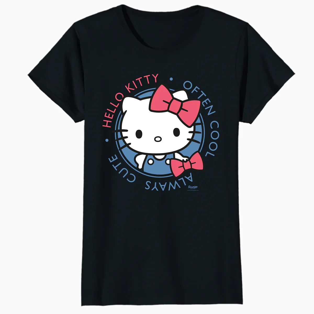 Hello Kitty Cool Cute Love Sweet Friendship Fun Pose Classic Official Women's SKINNY FIT T-Shirt