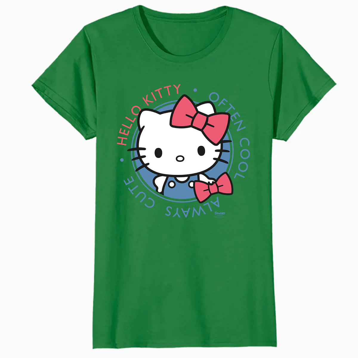 Hello Kitty Cool Cute Love Sweet Friendship Fun Pose Classic Official Women's SKINNY FIT T-Shirt
