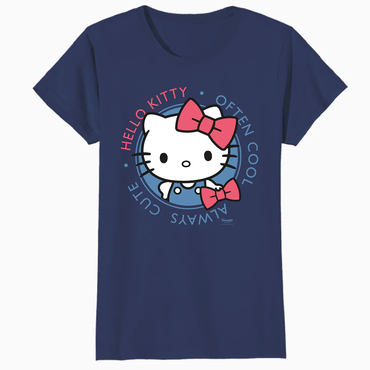 Hello Kitty Cool Cute Love Sweet Friendship Fun Pose Classic Official Women's SKINNY FIT T-Shirt