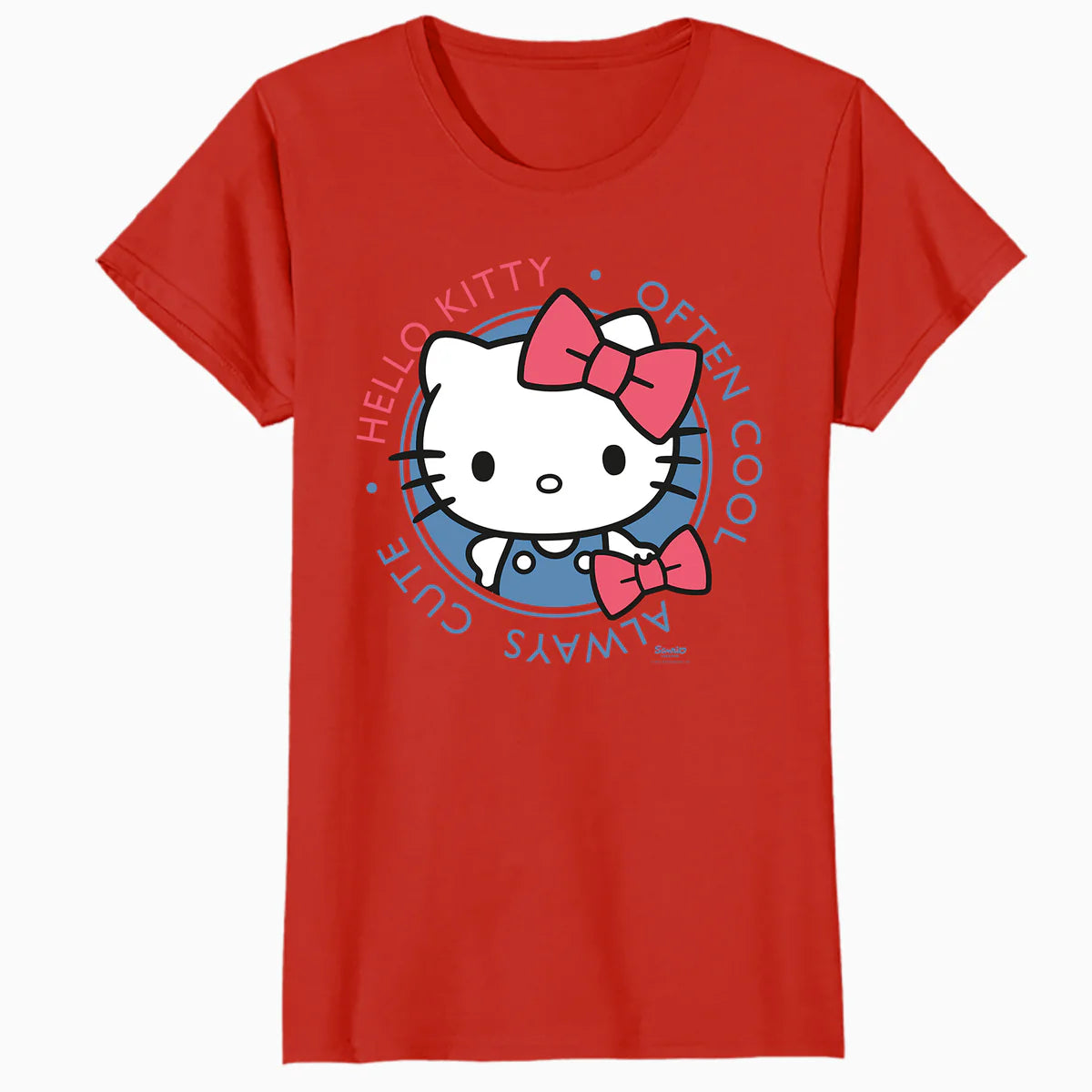 Hello Kitty Cool Cute Love Sweet Friendship Fun Pose Classic Official Women's SKINNY FIT T-Shirt