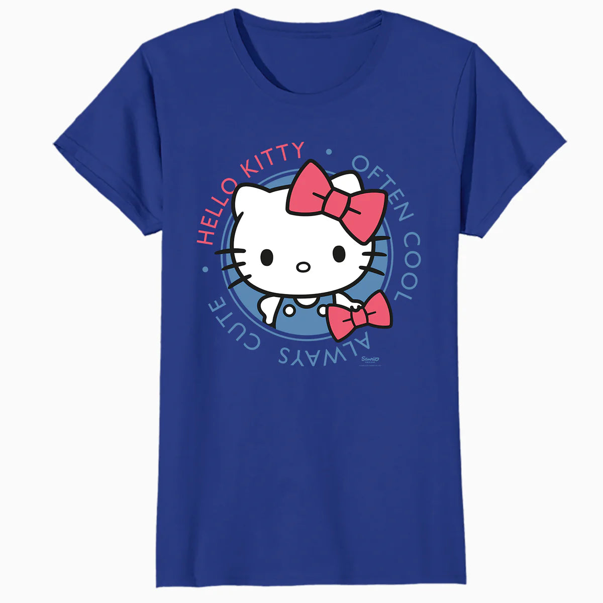 Hello Kitty Cool Cute Love Sweet Friendship Fun Pose Classic Official Women's SKINNY FIT T-Shirt