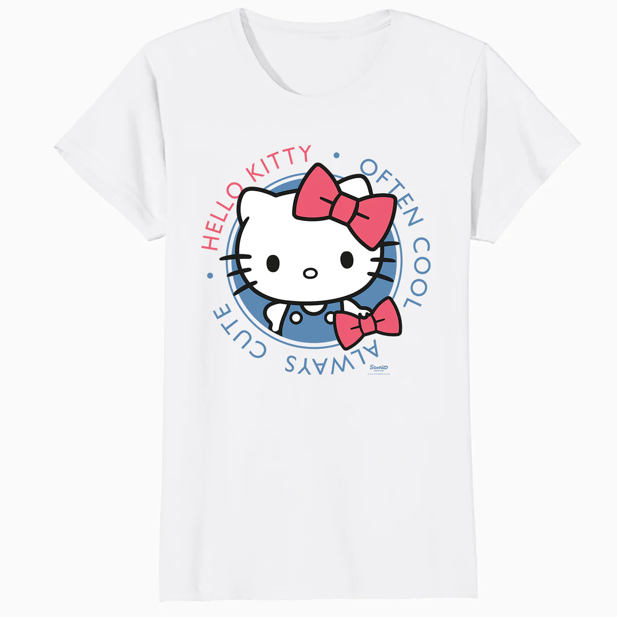 Hello Kitty Cool Cute Love Sweet Friendship Fun Pose Classic Official Women's SKINNY FIT T-Shirt