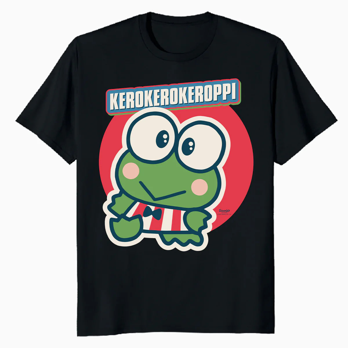 Hello Kitty Kerokerokeroppi Character Pose Friends Classic Official Men's T-Shirt