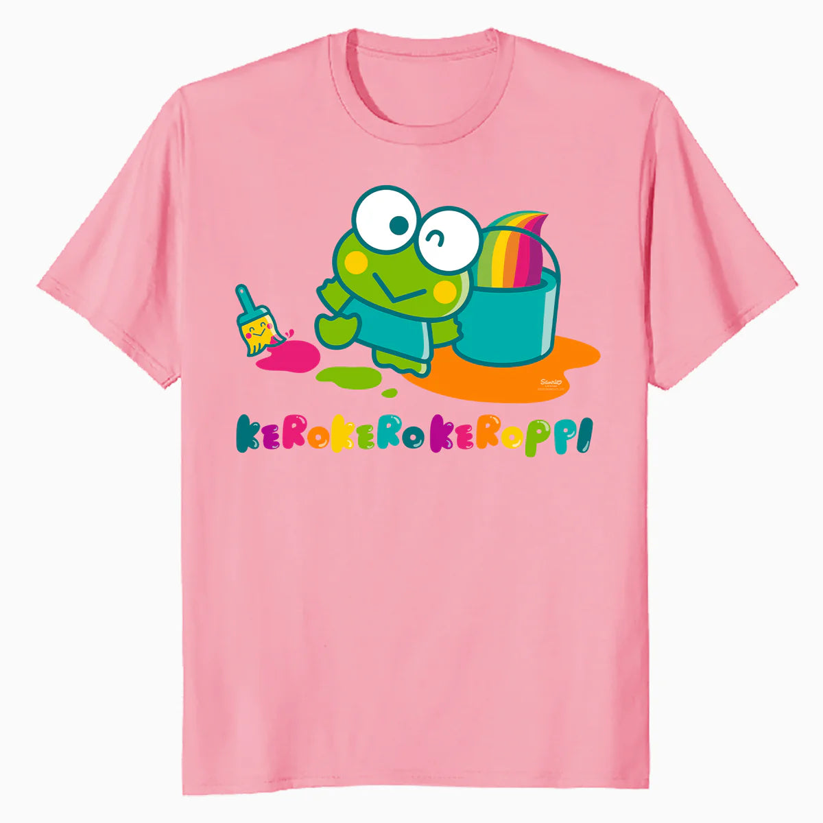 Hello Kitty Kerokerokeroppi Creative Genius Fun Pose Classic Official Men's T-Shirt