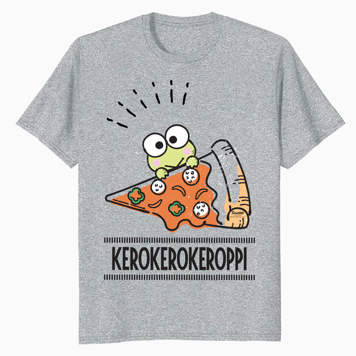 Hello Kitty Kerokerokeroppi Cute Pizza Love Fun Pose Classic Official Men's T-Shirt