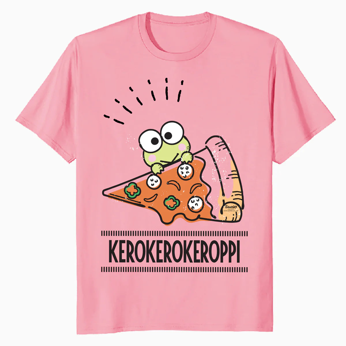 Hello Kitty Kerokerokeroppi Cute Pizza Love Fun Pose Classic Official Men's T-Shirt